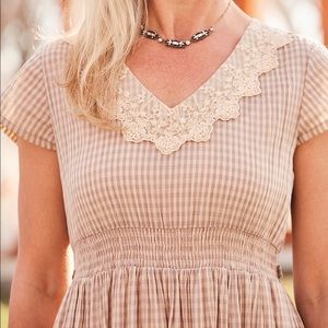 April Cornell Cottage Check Sunday Dress